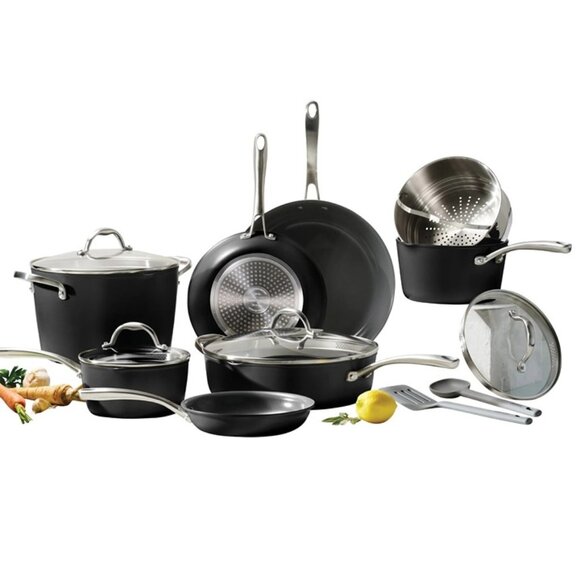 Tramontina Ceramic Non-Stick 11 Piece Cookware Set with Utensils - Picture 1 of 7